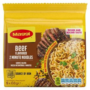 Maggi 2 Minute Noodles Beef Multipack 5 x 68g